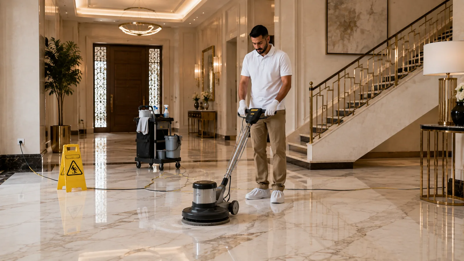 تنظيف الأرضيات