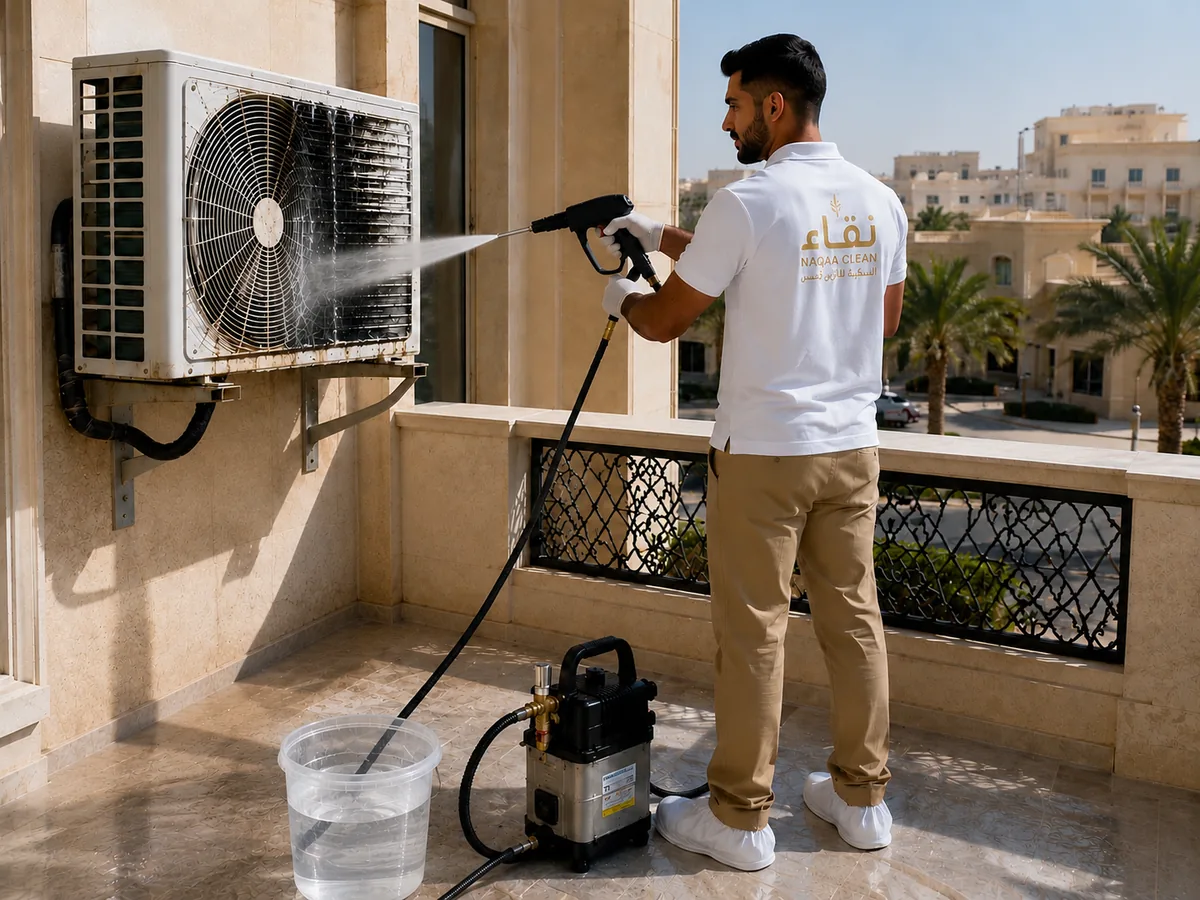تنظيف الوحدات الخارجية للمكيفات في الرياض
